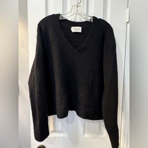 Wilfred Classic Black V-Neck Sweater